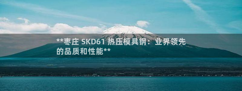 易倍全站下载：**枣庄 SKD61 热压模具钢：业界领先