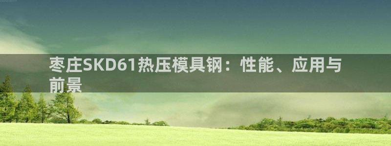 易倍单词app下载：枣庄SKD61热压模具钢：性能、应用