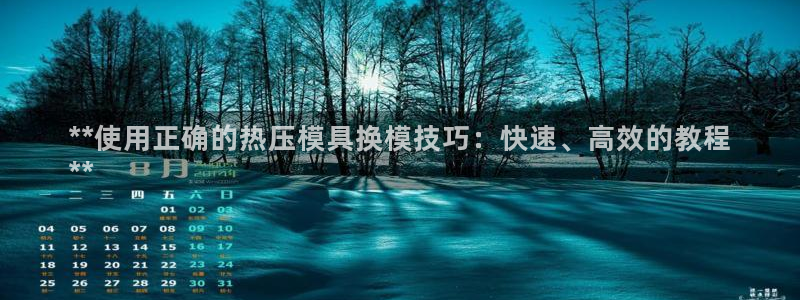 emc易倍官方平台：**使用正确的热压模具换模技巧：快速