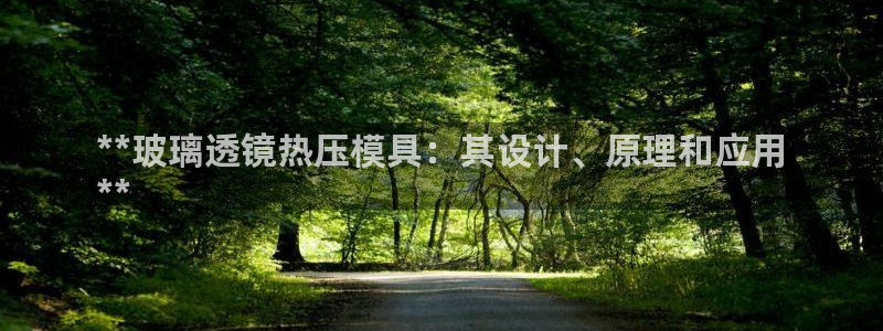 易倍申服用方法：**玻璃透镜热压模具：其设计、原理和应用