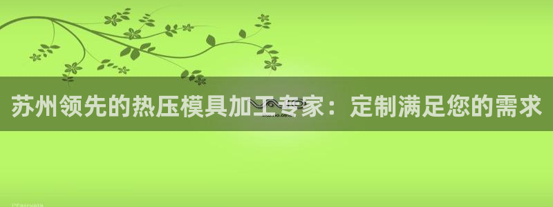 易倍全站：苏州领先的热压模具加工专家：定制满足您的需求